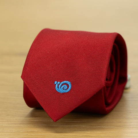 Cravatta pura seta rossa moderna