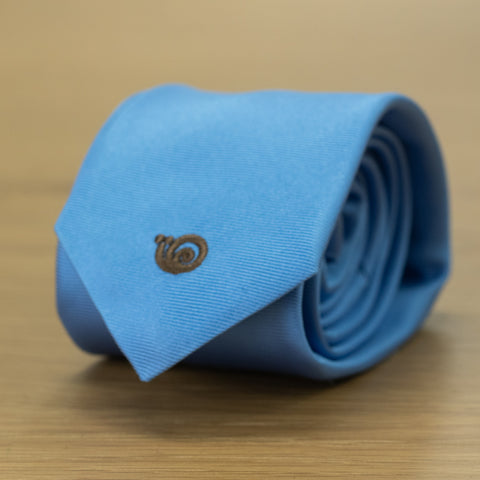 cravatta seta cerimonia azzurro stretta made in italy