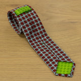 cravatta made in italy in lana stampata moderna 