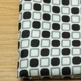 fazzoletto da taschino stampato in italia disegno geometrico nero