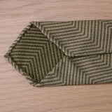 Cravatta Chewronne in seta lana Jacquard Verde - 1004
