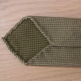 Cravatta Unita Nattè in seta lana Jacquard Verde - 1007