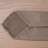 Cravatta Unita Nattè in seta lana Jacquard Marrone - 1009