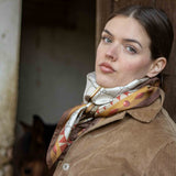 Foulard in Pura Seta con Stampa Cavallo di Latta – 1019
