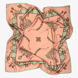 Foulard in Pura Seta con Stampa Gioielli della Regina - 1022
