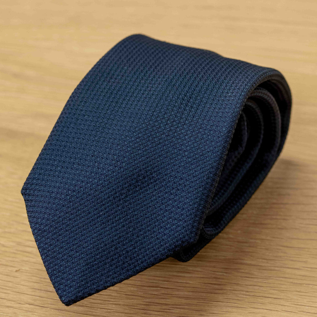 Cravatta  Navy in pura seta unita - 1098