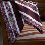 Foulard in Pura Seta con Stampa Texture Geometrica  - 1101