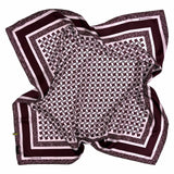Foulard in Pura Seta con Stampa Texture Geometrica  - 1101
