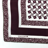 Foulard in Pura Seta con Stampa Texture Geometrica  - 1101