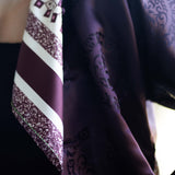 Foulard in Pura Seta con Stampa Texture Geometrica  - 1101