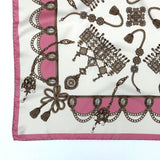 Foulard in Pura Seta con Stampa Gioielli della Regina - Cod 1106
