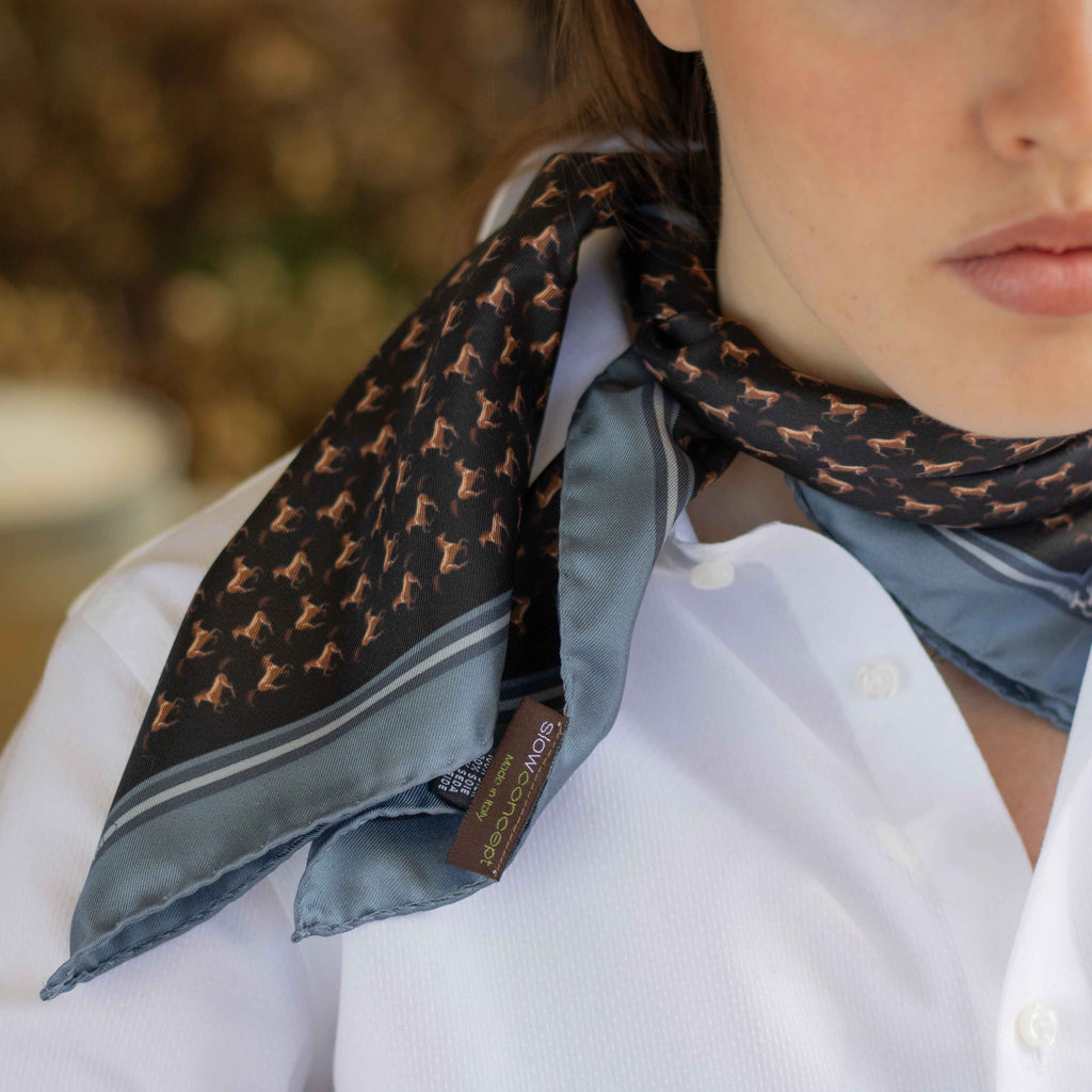 Foulard Bandana Cavalli in pura seta - 1108