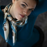 Foulard in Pura Seta con Stampa Gioielli della Regina - Cod 1107
