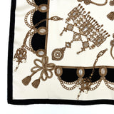 Foulard in Pura Seta con Stampa Gioielli della Regina - Cod 1105