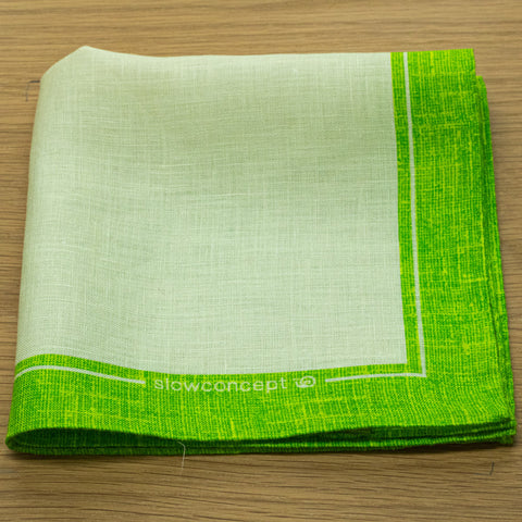 fazzoletto da taschino in lino verde