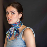 Bandeau in pura Seta stampa Acqua Cod 155