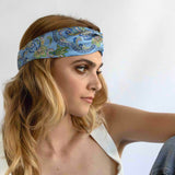 PURE SILK SKY BLUE HEAD BAND. COD 181