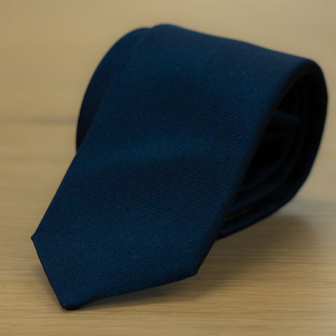 cravatta pura seta blu scuro sei cm made inItaly