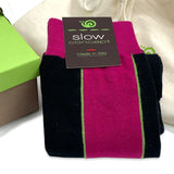 MEN COTTON  TWO COLORS PANEL DESIGN, BLACK AND FUSCHIA COD 385