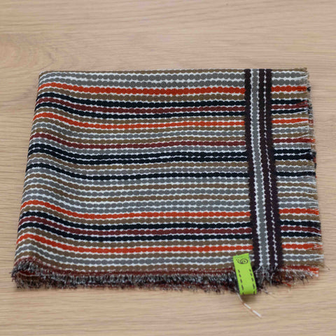 pochette in lana stampata disegno multicolor made in italy