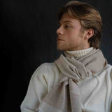 Sciarpa Uomo Cashmere Beige Cod 719