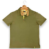Polo Uomo puro Cotone colore Verde Militare Cod 766-769