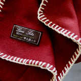 Coperta Yacht in Lana Seta Jacquard Oxford, colore Bordeaux Cod.791