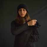 Cardigan Elena, in puro Cashmere colore Nero Cod.800-801