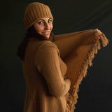 Cardigan Elena, in puro Cashmere colore Zenzero Cod.  802-803