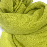 Stola Francesca: leggera in maglia di Cashmere colore Giallo acido Cod. 809