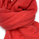 Stola Francesca: leggera in maglia di Cashmere colore Corallo Cod. 811