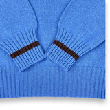 Pullover Adriano in puro Cashmere colore Azzurro Cod. 812-814