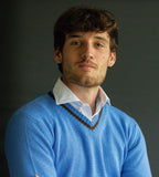 Pullover Adriano in puro Cashmere colore Azzurro Cod. 812-814