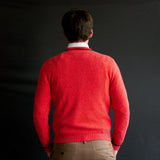Pullover Adriano in puro Cashmere colore Corallo Cod. 815-817