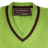 Pullover Adriano in puro Cashmere colore Verde Slow Cod. 818-820