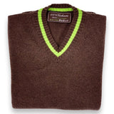 Pullover Adriano in puro Cashmere colore Marrone Cod. 821-823