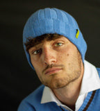 Berretto uomo in maglia di Cashmere colore Azzurro Cod. 824