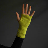 Guanti Donna senza dita in Cashmere colore Verde Acido Cod.832