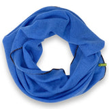 Sciarpa in Cashmere ad anello colore Azzurro Cod 835