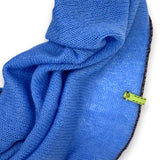 Sciarpa in Cashmere ad anello colore Azzurro Cod 835