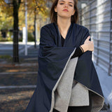 Mantella donna double face in tessuto tecnico impermeabile e puro cashmere Cod 841