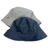 Cappellino Bucket Uomo doppia faccia: impermeabile e Cashmere colore blu navy  Cod 864-865