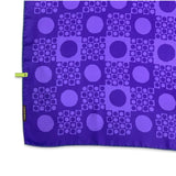 Foulard in pura Seta stampa pois tonale viola Cod 860