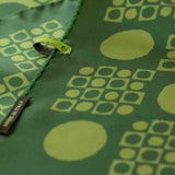 Foulard in pura Seta stampa pois tonale verde Cod 861