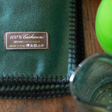 Coperta Verde scuro in puro Cashmere Cod 872