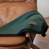 Coperta Verde scuro in puro Cashmere Cod 872