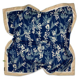 Foulard Seta Bambù Blu scuro – 916