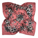 Foulard Seta Fiori romantici Rosa - 919
