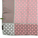 Foulard in Pura Seta cm 90x90  Stampa Geometrica - 920