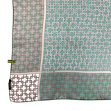 Foulard in Pura Seta cm 90x90  Stampa Geometrica - 921